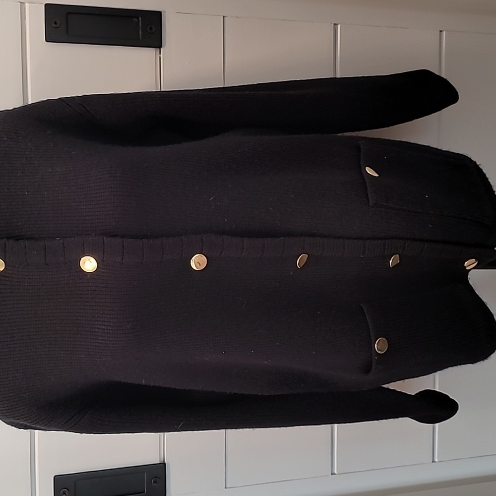 Button Front Acrylic Knit Blazer - Picture 4 of 8